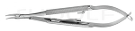 RU 5977-10 / Porte-Aiguille Barraquer-Troutman Courbé, Avec Blocage, 0,5 mm, 10 cm
