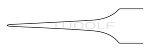 RU 4075-05 / Micro Forceps Lazar, Flat Handle, Straight, 15 cm - 6", 0,5 mm
