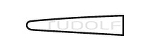 RU 5850-18 / Microportagujas Recto S/Trinquete Mango Plano, 1 mm, 18 cm