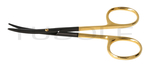 RU 2463-11N / Strabismus Scissors, Cvd., Tc/Mc/Cc 11,5 cm, 4 1/2"