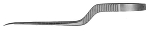 RU 2361-19 / Microtijera Curva, A/A, 19 cm Mango En Forma De Bayoneta